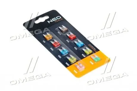 11992 Набір запобіжників автомобільних, набір 10 шт. (NEO) NEO Tools підбір по vin на Brocar