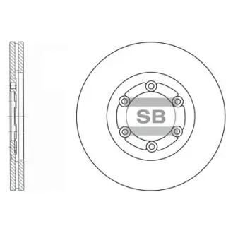 SD2008 Диск гальмівної Hi-Q (SANGSIN) підбір по vin на Brocar