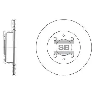 SD1010 Диск гальмівної Hi-Q (SANGSIN) підбір по vin на Brocar