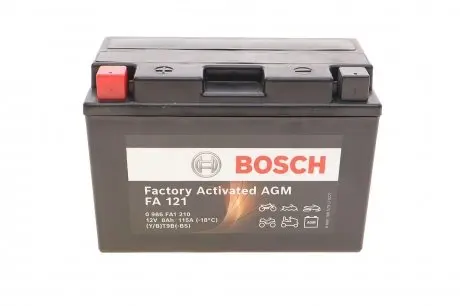 0986FA1210 Акумулятор BOSCH 8Ah/115A AGM BOSCH підбір по vin на Brocar