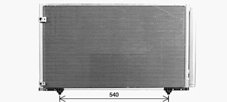 TO5756D Радиатор кондиционера (TO5756D) AVA AVA COOLING подбор по vin на Brocar