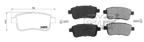 71259AAP Колодки гальмівні задні Renault Megane III, Scenic III 08-> APLUS підбір по vin на Brocar
