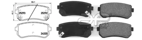 71166AAP ГАЛЬМІВНІ КОЛОДКИ ЗАДН. KIA SPORTAGE II (JE_; KM_) [09/04-] APLUS подбор по vin на Brocar