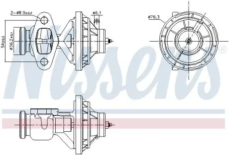 98342 Клапан рециркуляції ВГ First Fit NISSENS підбір по vin на Brocar