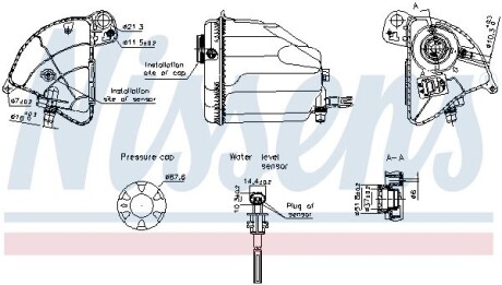 996358 Бачок компенсаційний First Fit NISSENS підбір по vin на Brocar