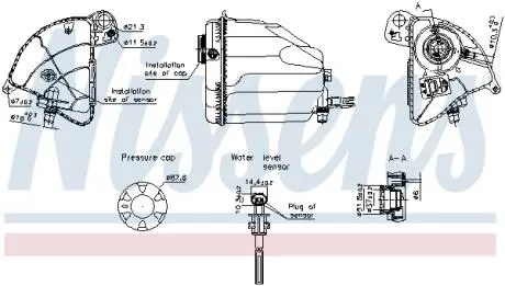 996358 Бачок компенсаційний First Fit NISSENS подбор по vin на Brocar