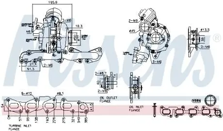 93506 Турбіна NISSENS подбор по vin на Brocar