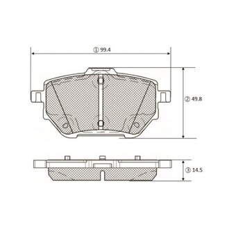 GK1460 Колодки гальм Toyota Corolla 19- задн. OLD CKT-192 (вир-во CTR) CTR підбір по vin на Brocar