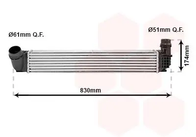 43004411 Інтеркулер RENAULT MEGANE3 20i/19dCi MT 08- (вир-во Van Wezel) VAN WEZEL підбір по vin на Brocar