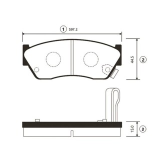 GK0945 Колодки гальм Suzuki Swift -98 передн. OLD CKS-5 (вир-во CTR) CTR подбор по vin на Brocar