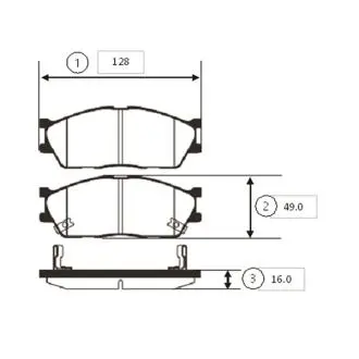 GK0529 Колодки гальм KIA Rio SF R 13" OLD CKKK-23 (вир-во CTR) CTR підбір по vin на Brocar