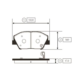 GK0551 Колодки гальм KIA K5 OLD CKKK-45 (вир-во CTR) CTR подбор по vin на Brocar