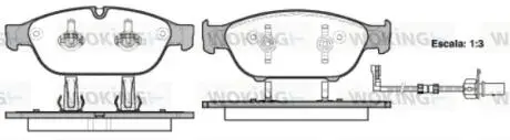 P1541302 Колодки гальмівні WOKING підбір по vin на Brocar