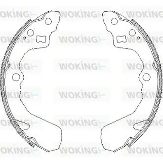 Z438600 Колодки гальмівні бараб. задн. (вир-во Remsa) Suzuki Swift 05> (Z4386.00) WOKING WOKING підбір по vin на Brocar