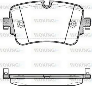 P1768308 Колодки тормозные дисковые Audi Q7 15> / задн (P17683.08) WOKING WOKING подбор по vin на Brocar