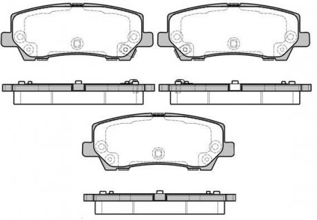 P1721315 Колодки тормозные дисковые Ford Mustang 15> / задн WOKING підбір по vin на Brocar