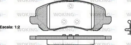P904320 Колодки тормозные дисковые Mitsubishi ASX 10> / Dodge Caliber Avenger / перед (P WOKING подбор по vin на Brocar