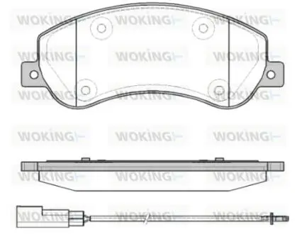 P1350311 Колодки гальмівні WOKING підбір по vin на Brocar