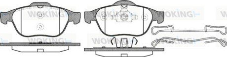 P943310 Колодки тормозные дисковые Renault Laguna II Espace IV / перед ATE ver. (P9433.1 WOKING подбор по vin на Brocar