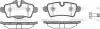Колодки тормозные дисковые Mini Cooper, One , Clubman 08> / задн (P12443.00) WOK P1244300