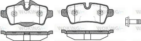 P1244300 Колодки гальмівні WOKING підбір по vin на Brocar