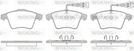 P1145322 Колодки гальмівні WOKING підбір по vin на Brocar