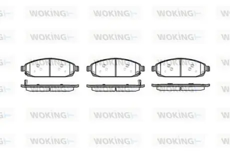 P1073302 Колодки гальмівні WOKING підбір по vin на Brocar