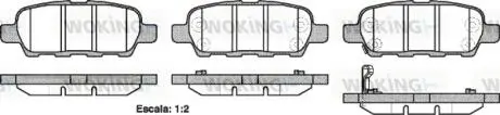 P976321 Колодки тормозные дисковые Nissan Qashqai X-trail 07> / Juke / Tiida / Murano I WOKING подбор по vin на Brocar