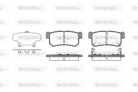 P646362 Колодки тормозные WOKING подбор по vin на Brocar