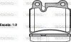 P1340300 Колодки тормозные дисковые VW Touareg I / задн Brembo ver. (P13403.00) WOKING WOKING підбір по vin на Brocar