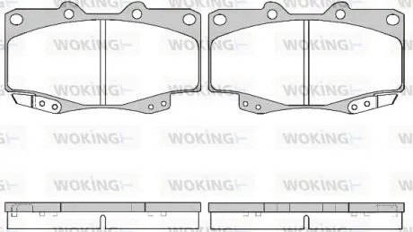P215322 Колодки гальмівні WOKING підбір по vin на Brocar
