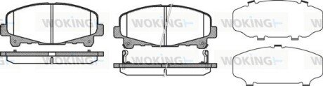 P1290302 Колодки тормозные WOKING подбор по vin на Brocar