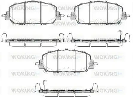 P1408322 Колодки гальмівні WOKING підбір по vin на Brocar