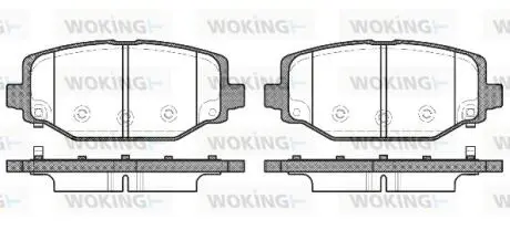 P1583304 Колодки гальмівні WOKING підбір по vin на Brocar
