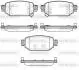 Колодки тормозные дисковые Mazda 3 1,5d 16>19 / задн (P16313.02) WOKING P1631302