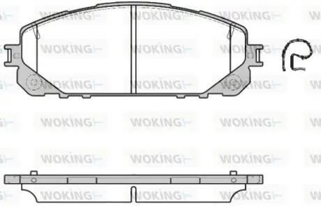 P1713300 Колодки тормозные WOKING подбор по vin на Brocar