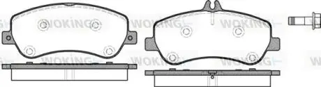 P1277300 Колодки тормозные дисковые MB GLK 08>15 / перед (P12773.00) WOKING WOKING подбор по vin на Brocar