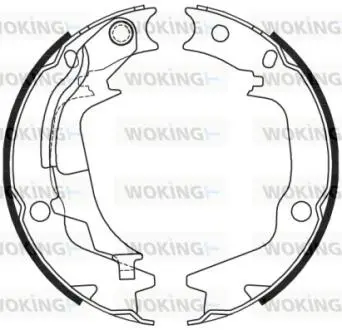 Z424400 Колодки тормозные бараб. задн. WOKING підбір по vin на Brocar