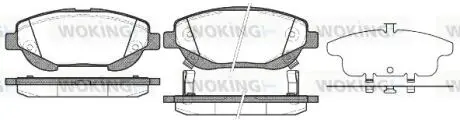 P1553302 Колодки гальмівні WOKING підбір по vin на Brocar
