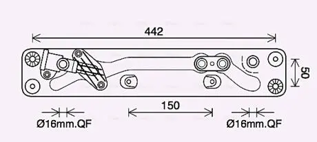 BW3573 Охолоджувач оливи AVA COOLING підбір по vin на Brocar