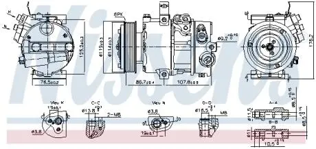 890751 Компресор кондиціонера First Fit NISSENS підбір по vin на Brocar