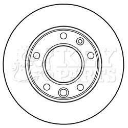 KBD5134 Гальмiвнi диски KEY PARTS підбір по vin на Brocar