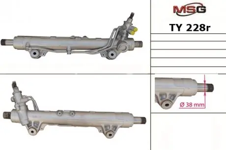 TY228R Рульова рейка з ГПК відновлена TOYOTA LAND CRUISER200 2007-, LEXUS LX570 2007- MSG підбір по vin на Brocar