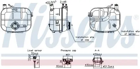 996243 Розширювальний бачок NISSENS подбор по vin на Brocar