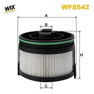 WF8542 Фільтр палива WIX FILTERS подбор по vin на Brocar