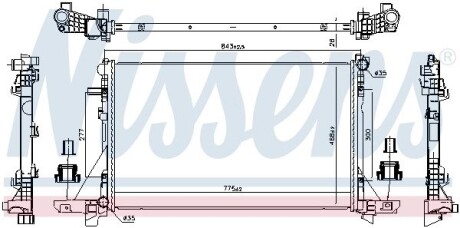 606411 Радіатор NISSENS підбір по vin на Brocar