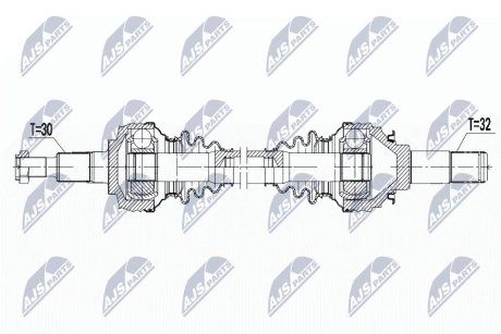 NPWPS008 ПОЛУОСЬ NTY підбір по vin на Brocar