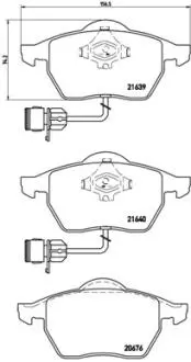 P85040 Гальмівні колодки дискові BREMBO підбір по vin на Brocar