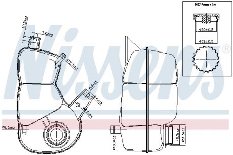 996174 Бачок компенсаційний First Fit NISSENS підбір по vin на Brocar