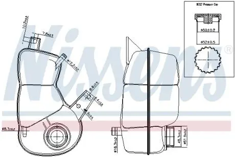 996174 Бачок компенсаційний First Fit NISSENS подбор по vin на Brocar